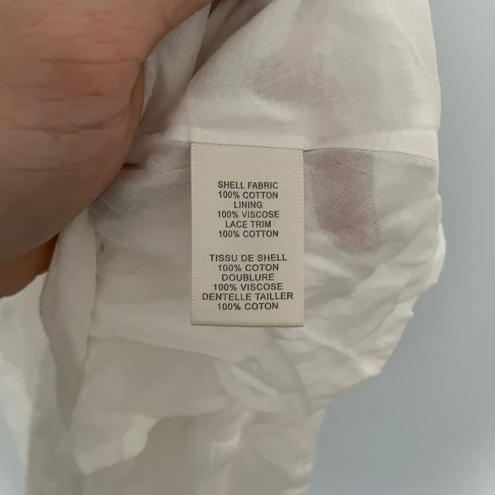 Rebecca Taylor Sleeveless Embroidered Popover Dress Size 0 - Picture 5 of 6